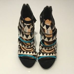 Steve Madden Multi-colour open toed heels